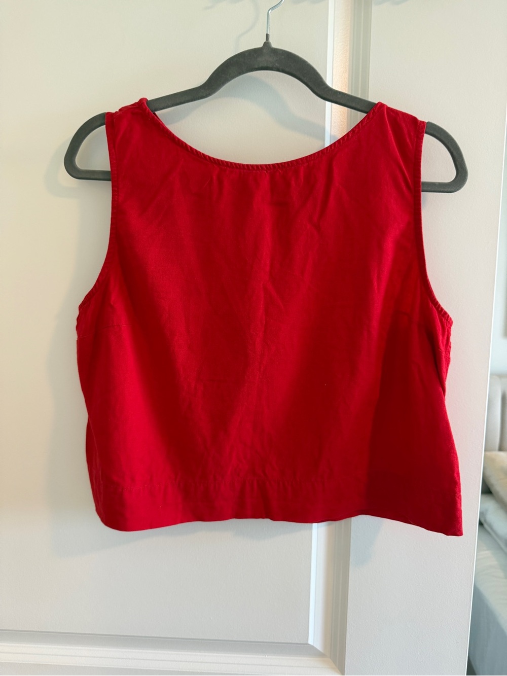GAP Red Sleeveless Crop Tank
